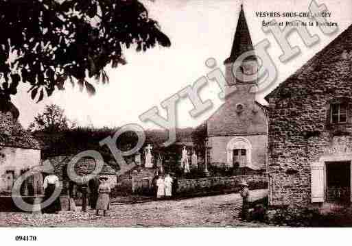 Ville de VESVRESSOUSCHALANCEY, carte postale ancienne