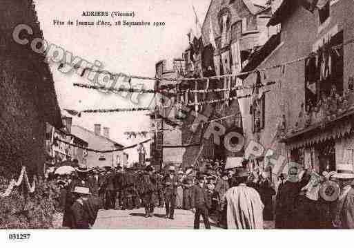 Ville de ADRIERS, carte postale ancienne