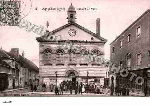 Ville de AY, carte postale ancienne