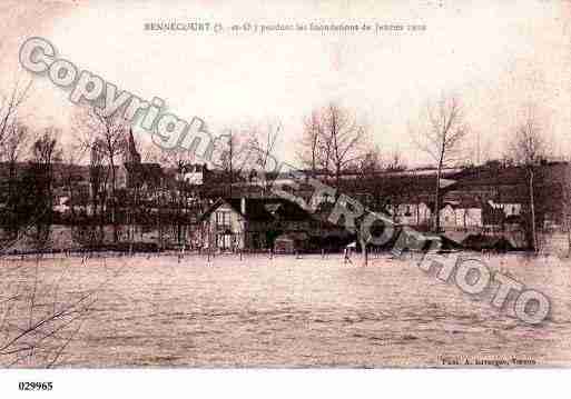Ville de BENNECOURT, carte postale ancienne