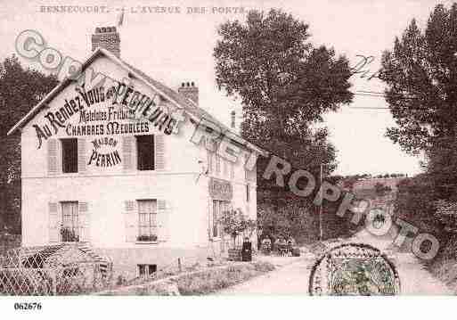 Ville de BENNECOURT, carte postale ancienne