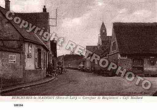 Ville de BERCHERESSAINTGERMAIN, carte postale ancienne