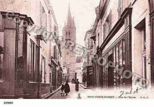 Ville de BRIECOMTEROBERT, carte postale ancienne