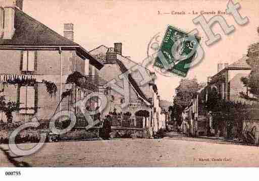 Ville de CAZALS, carte postale ancienne