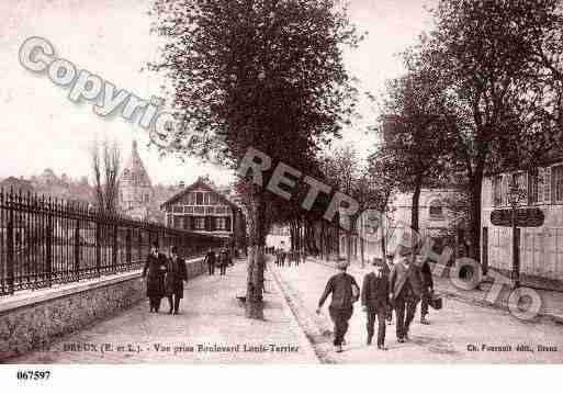 Ville de DREUX, carte postale ancienne