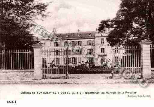 Ville de FONTENAYLEVICOMTE, carte postale ancienne