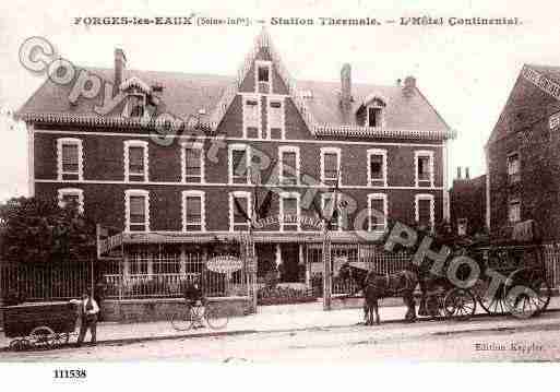 Ville de FORGESLESEAUX, carte postale ancienne