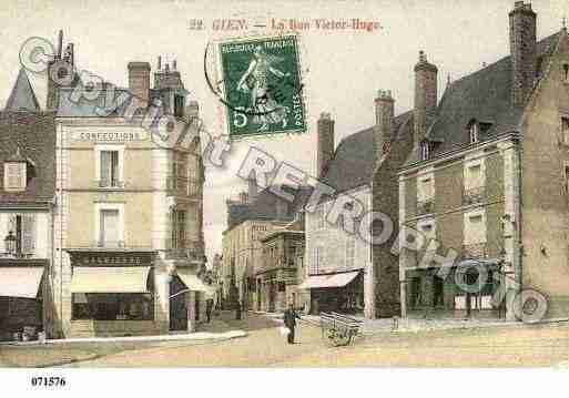 Ville de GIEN, carte postale ancienne