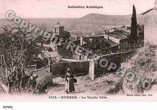 Ville de HYERES, carte postale ancienne