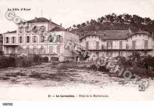 Ville de LAVANDOU(LE), carte postale ancienne