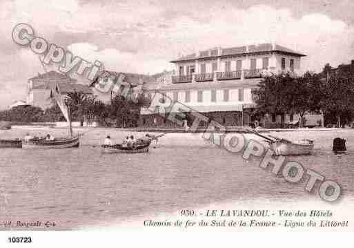 Ville de LAVANDOU(LE), carte postale ancienne