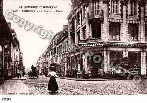 Ville de LORIENT, carte postale ancienne