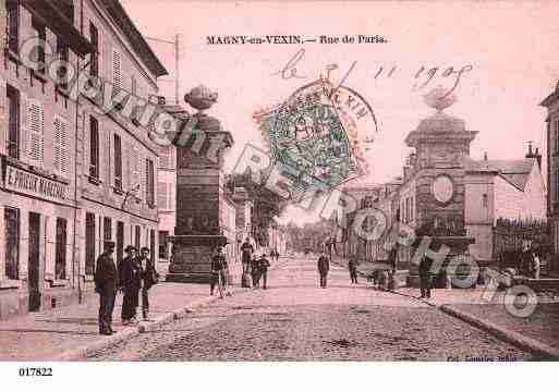 Ville de MAGNYENVEXIN, carte postale ancienne