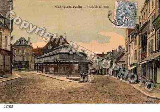 Ville de MAGNYENVEXIN, carte postale ancienne