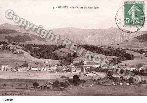 Ville de MEGEVE, carte postale ancienne