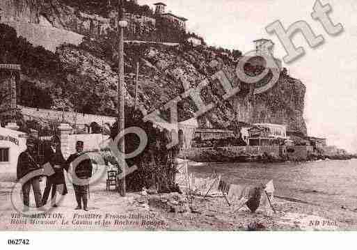 Ville de MENTON, carte postale ancienne