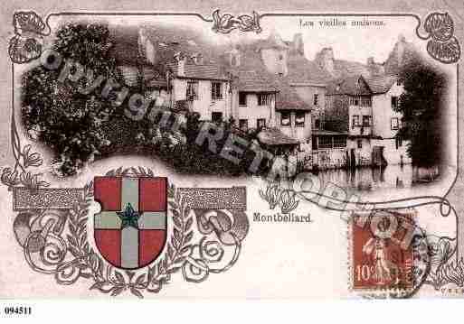 Ville de MONTBELIARD, carte postale ancienne