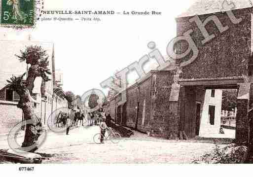 Ville de NEUVILLESAINTAMAND, carte postale ancienne