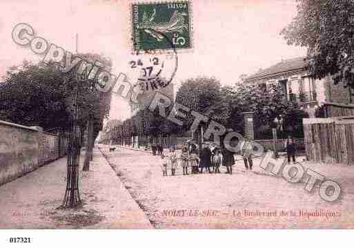 Ville de NOISYLESEC, carte postale ancienne