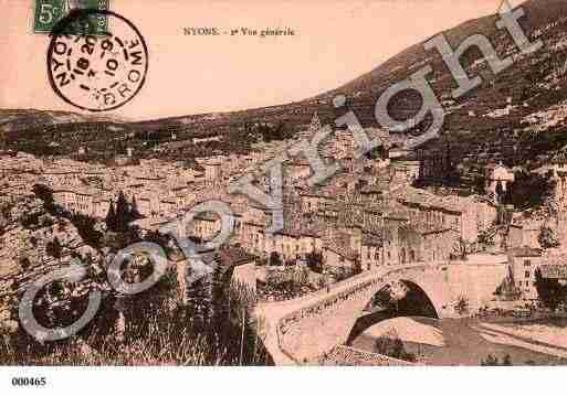 Ville de NYONS, carte postale ancienne