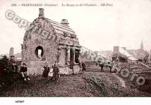 Ville de PLOUGASNOU, carte postale ancienne