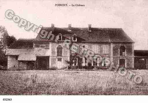 Ville de POINCHY, carte postale ancienne