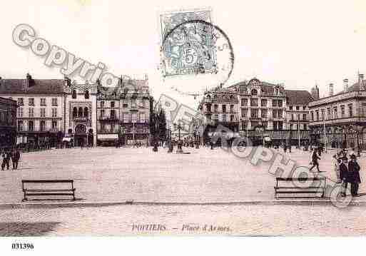 Ville de POITIERS, carte postale ancienne