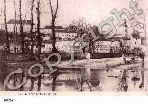 Ville de PONTD'AIN, carte postale ancienne