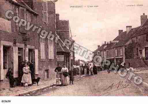 Ville de PRISSAC, carte postale ancienne