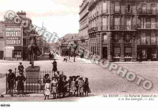 Ville de REIMS, carte postale ancienne