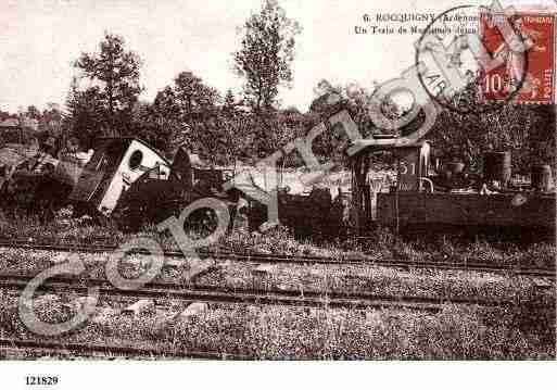 Ville de ROCQUIGNY, carte postale ancienne