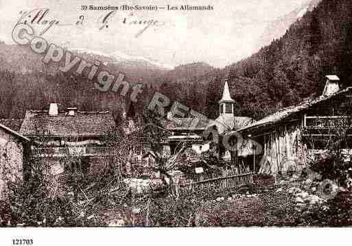 Ville de SAMOENS, carte postale ancienne