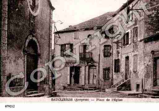 Ville de SAUCLIERES, carte postale ancienne