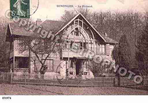 Ville de SENONGES, carte postale ancienne