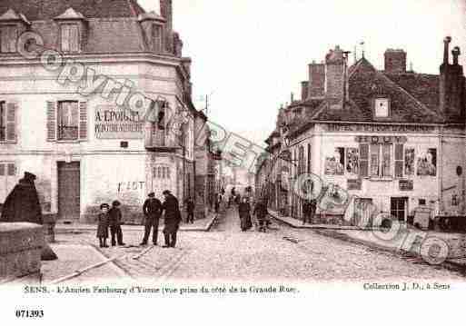 Ville de SENS, carte postale ancienne