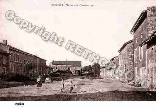 Ville de SORBEY, carte postale ancienne