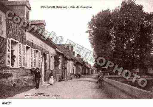 Ville de SOURDON, carte postale ancienne