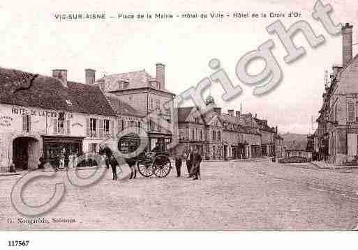 Ville de VICSURAISNE, carte postale ancienne