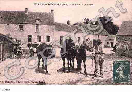 Ville de VILLIERSENDESOEUVRE, carte postale ancienne