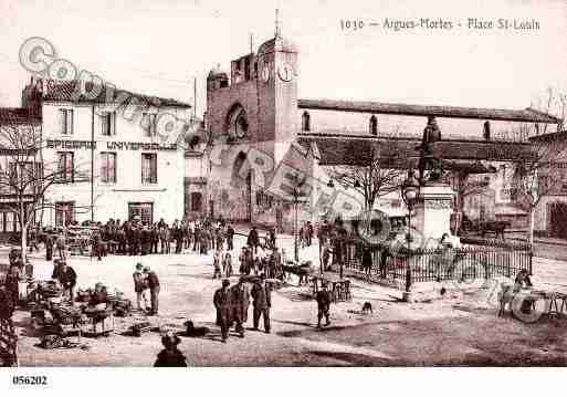 Ville de AIGUESMORTES, carte postale ancienne