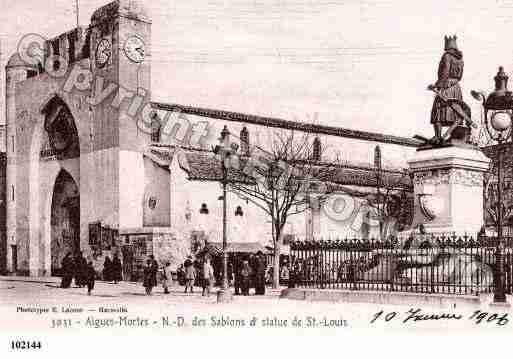 Ville de AIGUESMORTES, carte postale ancienne