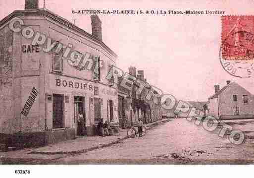 Ville de AUTONLAPLAINE, carte postale ancienne