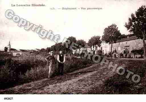 Ville de BAUDRECOURT, carte postale ancienne