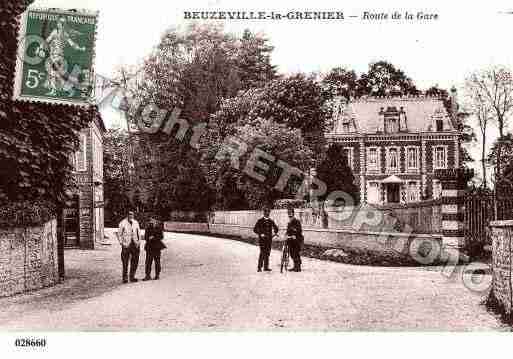 Ville de BEUZEVILLELAGRENIER, carte postale ancienne