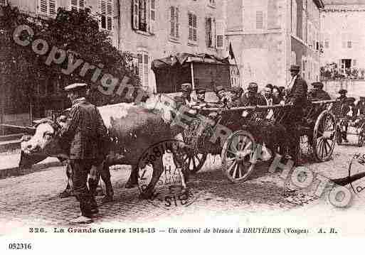 Ville de BRUYERES, carte postale ancienne