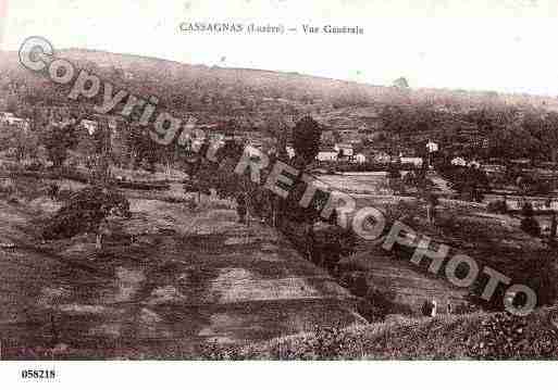 Ville de CASSAGNAS, carte postale ancienne