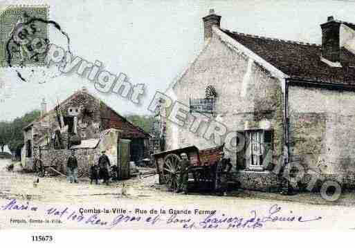 Ville de COMBSLAVILLE, carte postale ancienne