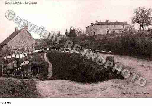 Ville de COURTENAY, carte postale ancienne