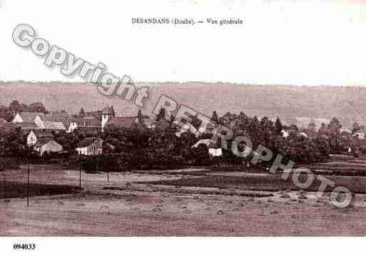 Ville de DESANDANS, carte postale ancienne