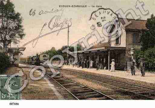 Ville de EZANVILLE, carte postale ancienne